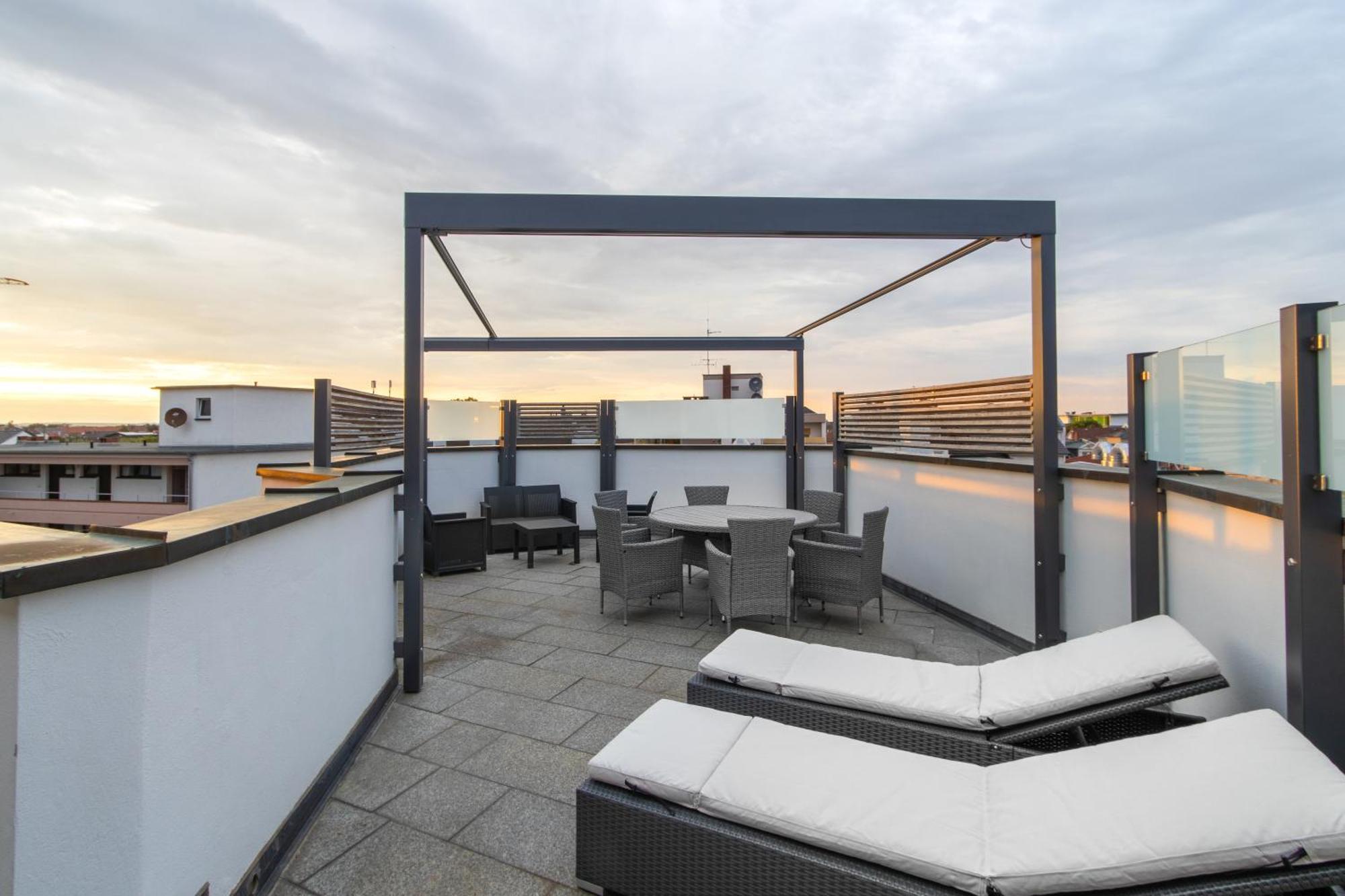 Penthouse-Maisonette - City Center, Highspeed Internet, Garage Worms Buitenkant foto